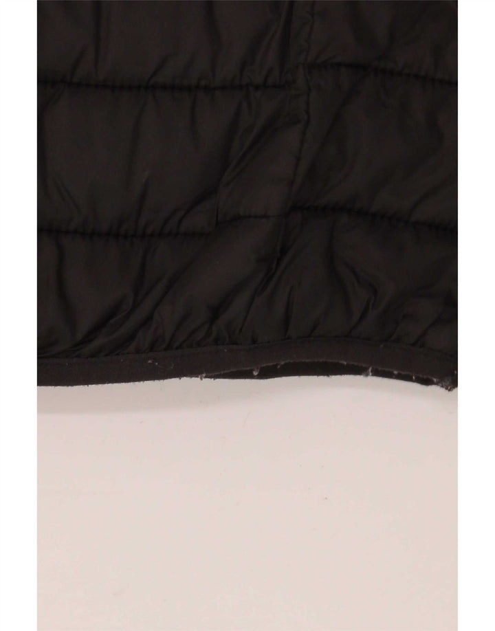 Kappa Chaqueta Acolchada Con Capucha Para Mujer UK 46 Large Poliamida Negra