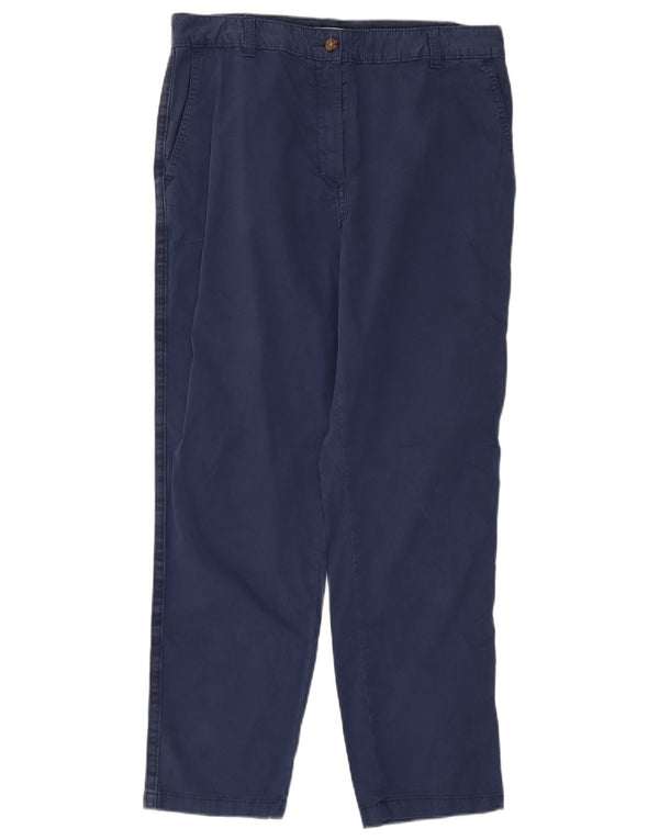 Marks & Spencer Pantalones Chinos para Mujer UK 12 Medium W32 L27 Azul Marino