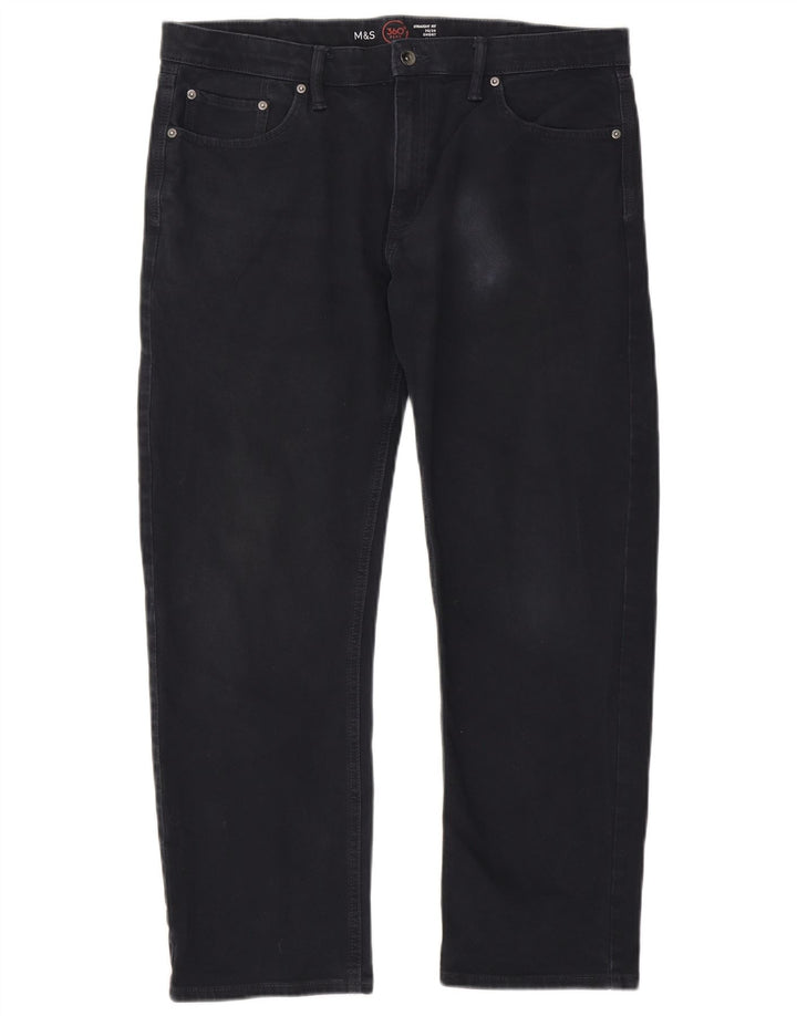 Marks & Spencer Jeans rectos para hombre W36 L29 Algodón azul marino
