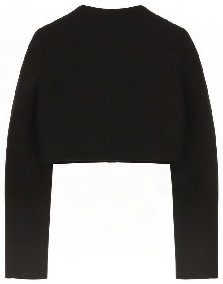 Chaqueta Bolero para mujer Elisabetta Franchi IT 44 Lana negra mediana