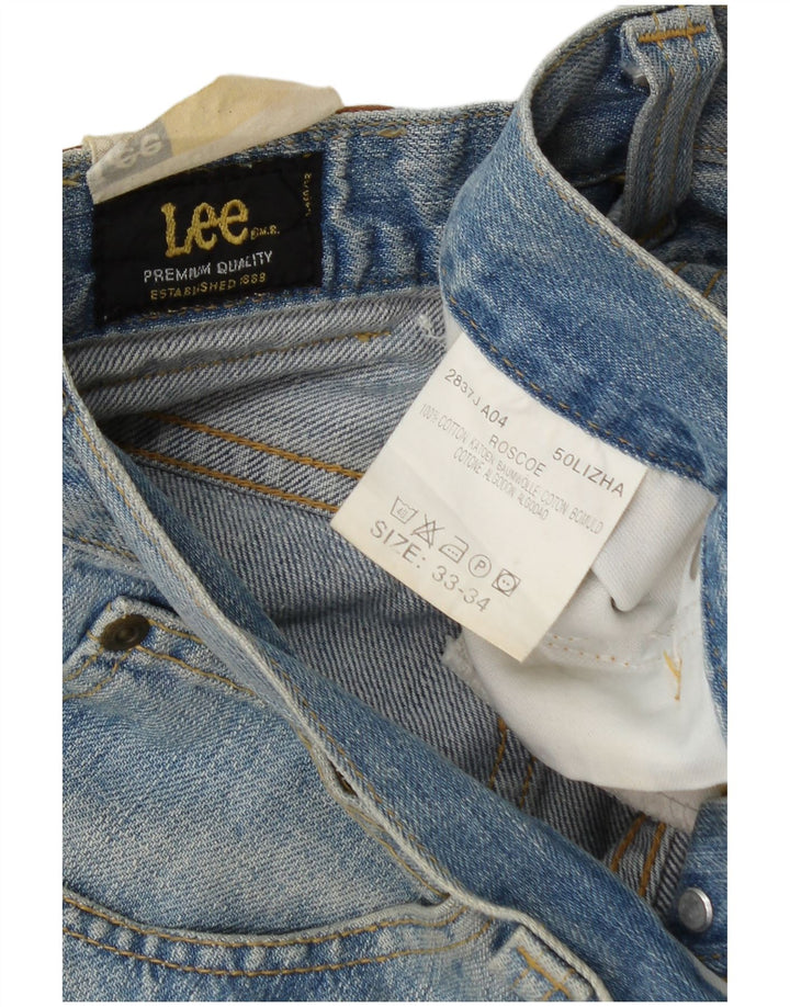 Vaqueros rectos Lee para hombre W33 L34 Algodón azul