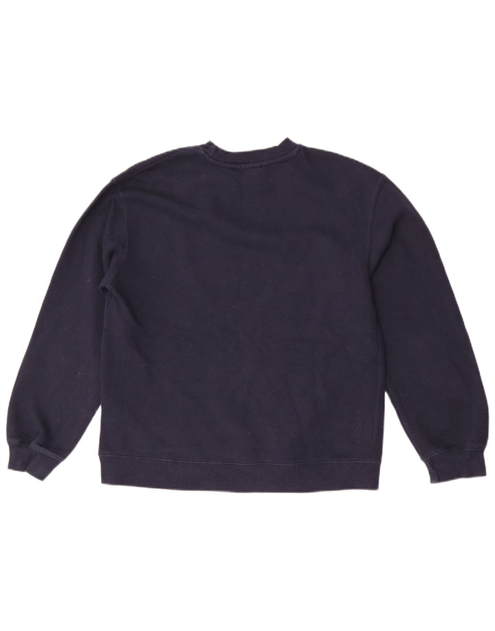 Zara Hombre Sudadera Jumper Small Azul Marino Algodón