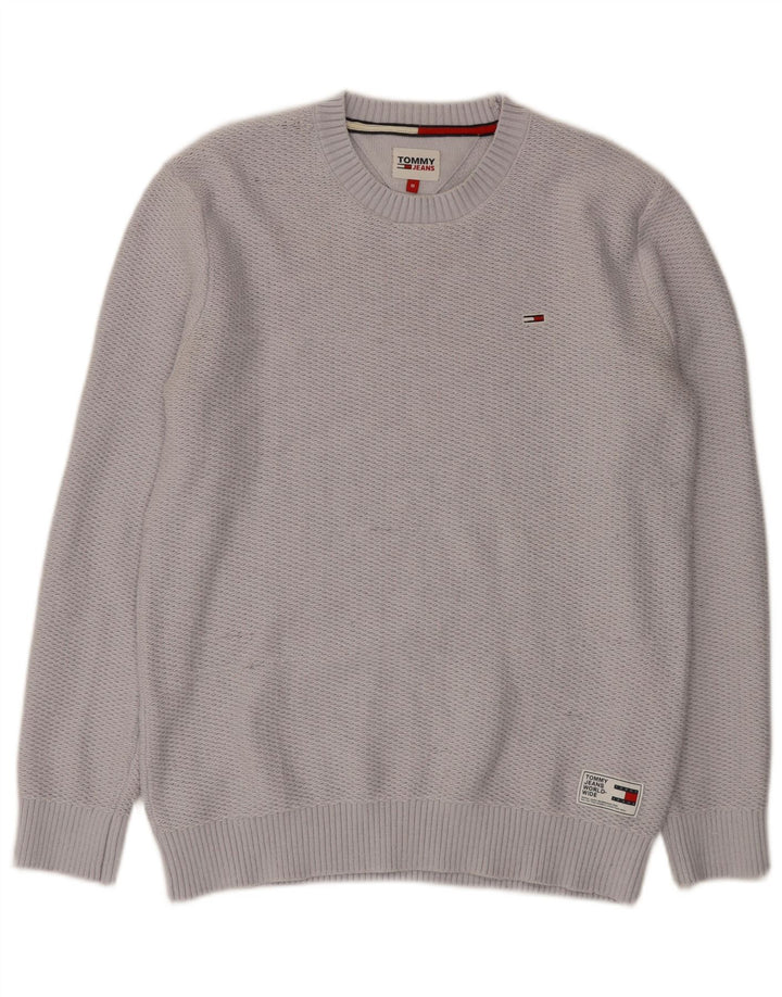 Tommy Hilfiger Jersey De Cuello Redondo Para Hombre Poliéster Gris Medio