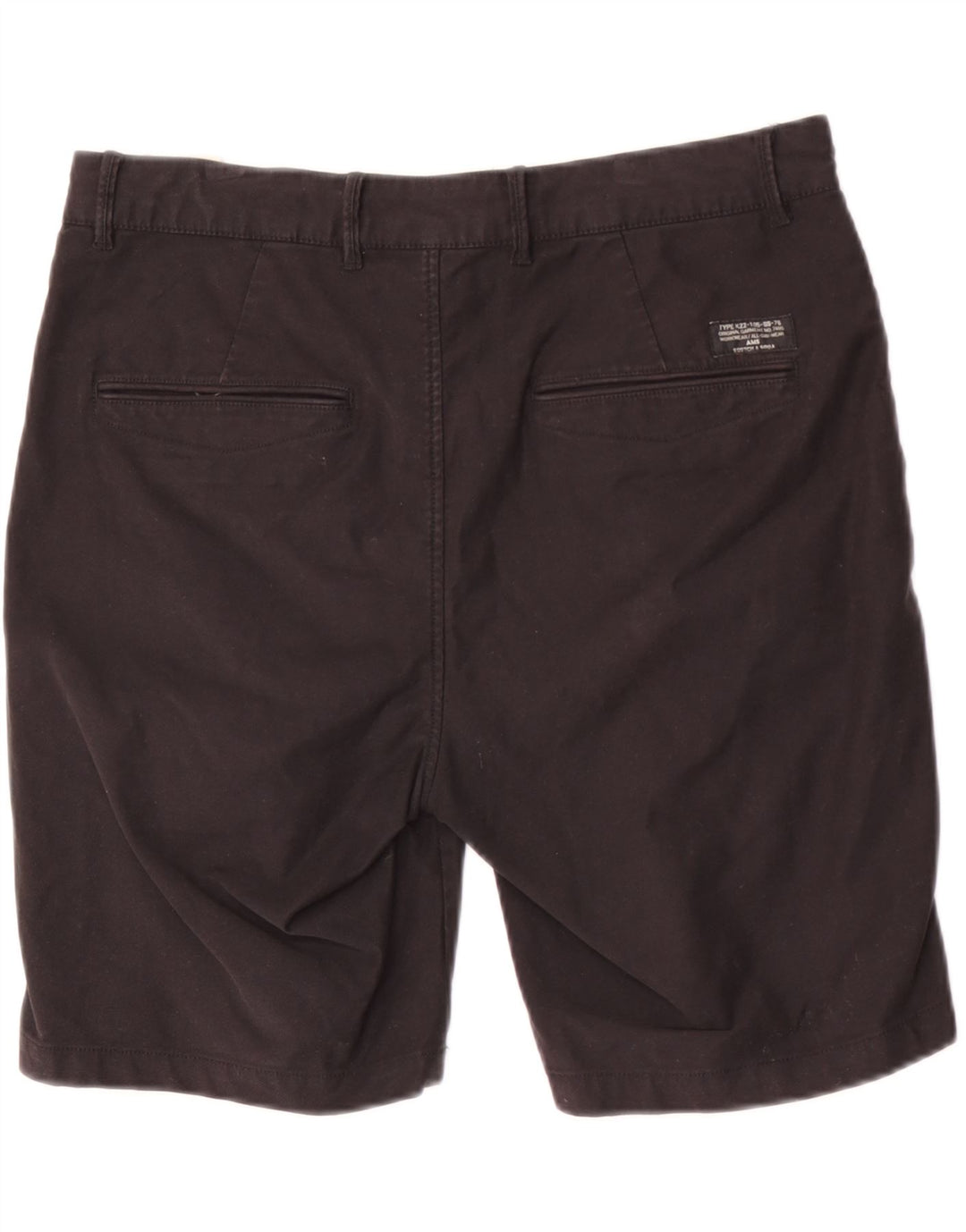 Scotch & Soda Pantalones cortos chinos para hombre W32 Large Algodón negro