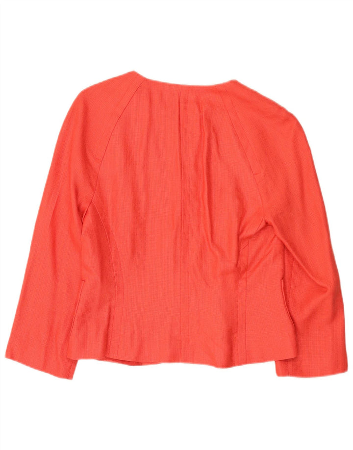 Zara Chaqueta Bolero De Manga 3/4 Para Mujer EU 40 Rayón Rojo Mediano