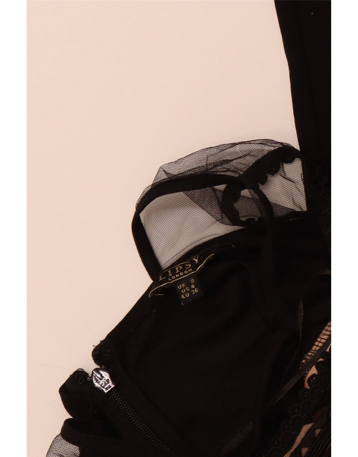Mono sin mangas Lipsy Mujer UK 8 Small Negro