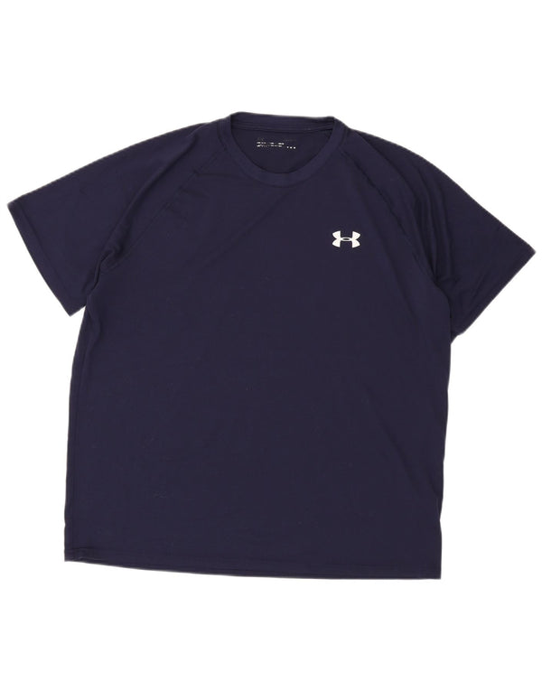 Under Armour Camiseta para hombre Top Large Azul marino Poliéster