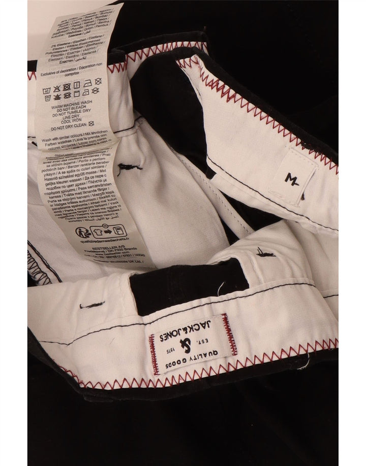 JACK & JONES Pantalones cortos chinos para hombre Medium W32 Black Cotton