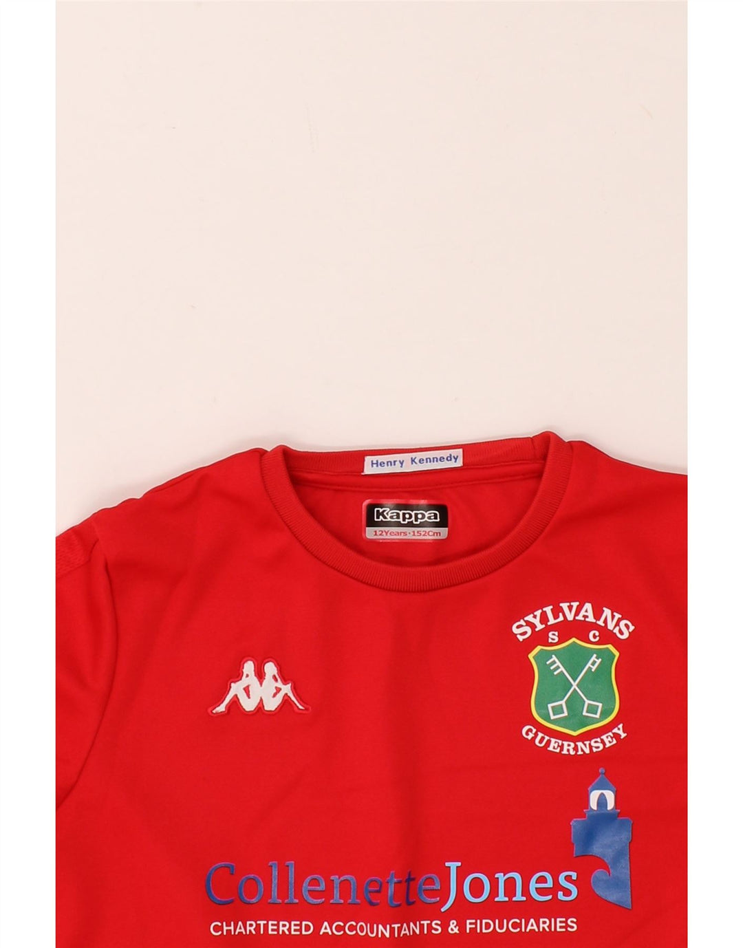 KAPPA Boys Graphic Sweatshirt Jumper 11-12 Years Red Polyester Vintage Kappa and Second-Hand Kappa from Messina Hembry 