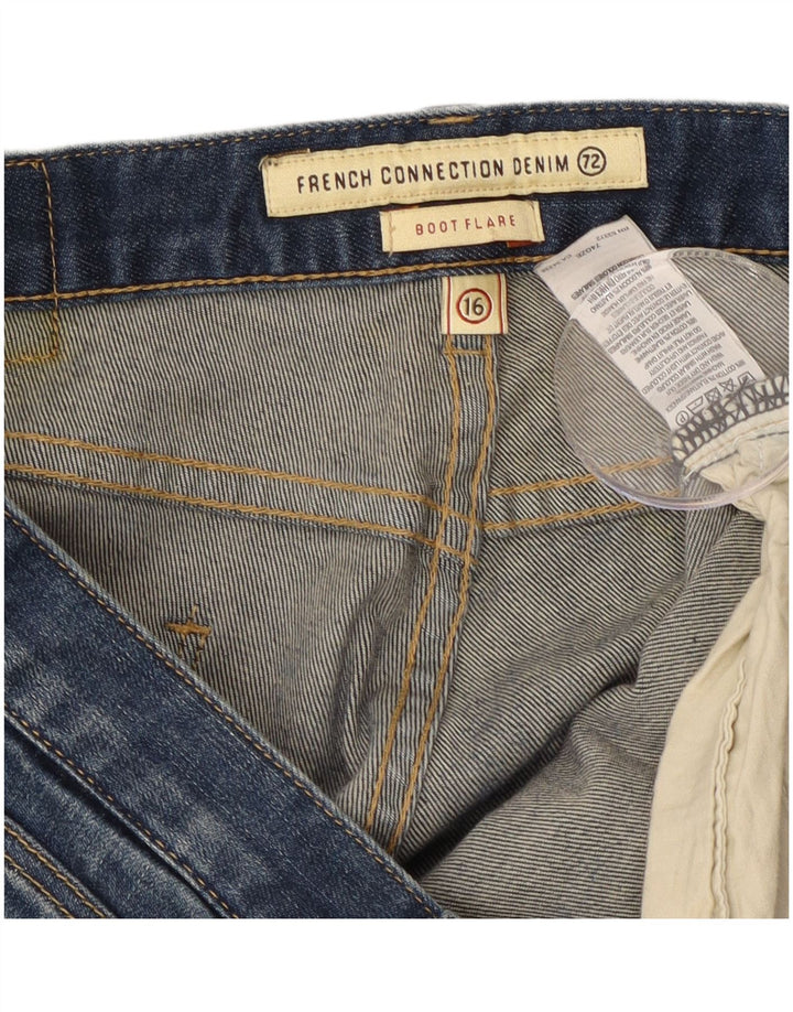 French Connection Vaqueros acampanados con corte de bota para mujer US 16 2XL W38 L33 Algodón azul