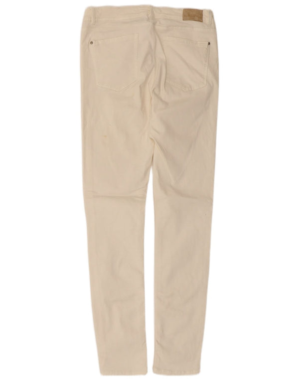 Zara Vaqueros pitillo para mujer EU 42 Large W32 L31 Blanco
