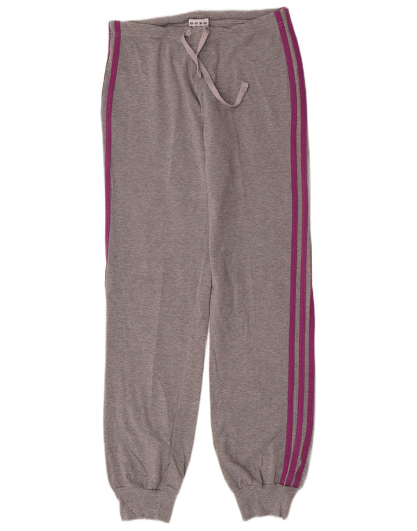 Adidas Pantalones de chándal para mujer Joggers UK 12 Algodón gris medio
