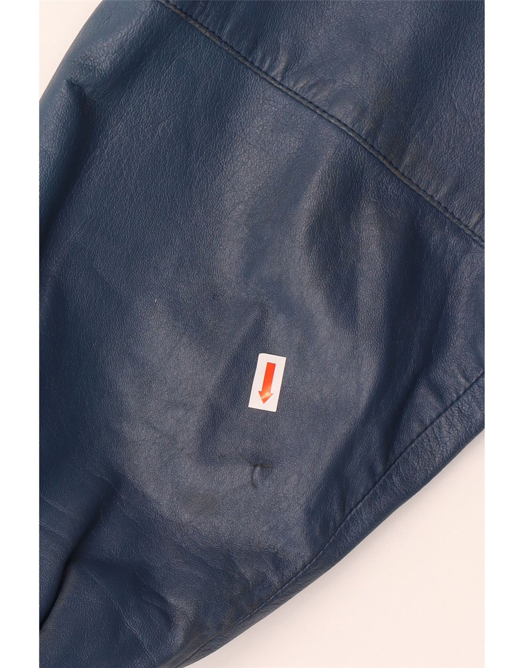 VINTAGE Chaqueta de cuero militar para hombre IT 52 XL Cuero azul