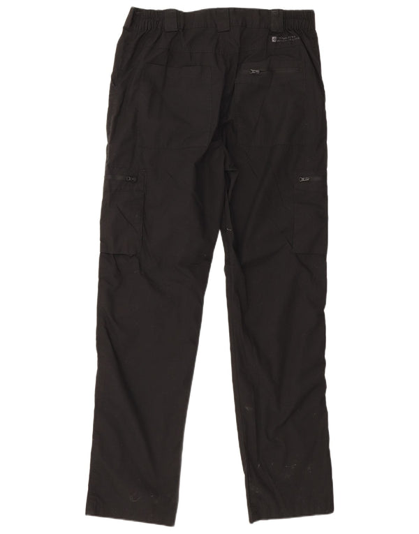 Pantalones cargo rectos para hombre de Mountain Warehouse W34 L31 Poliéster negro