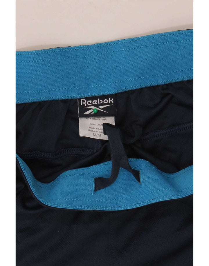 Pantalones cortos deportivos Reebok Hombre Medio Azul marino Poliéster