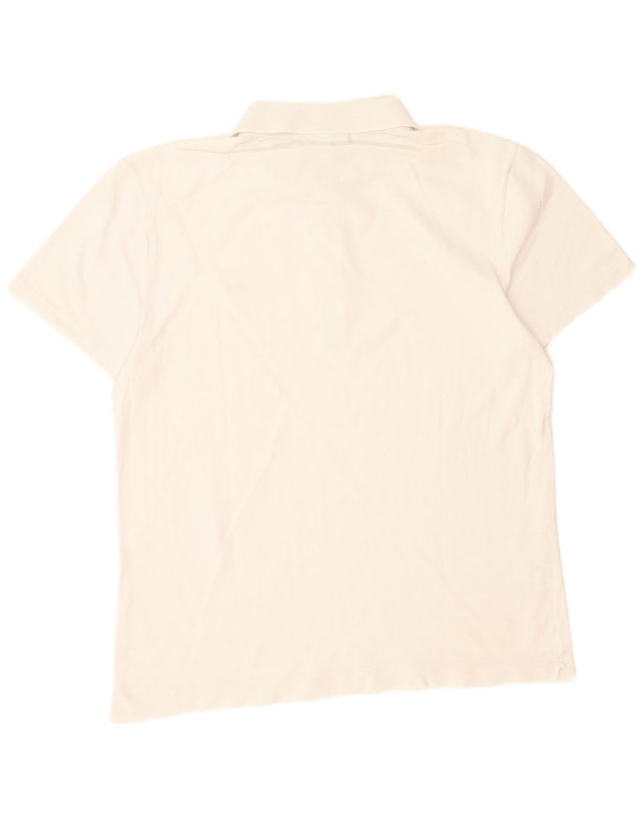 Lacoste Polo Slim Fit para hombre talla 4 mediano algodón blanco