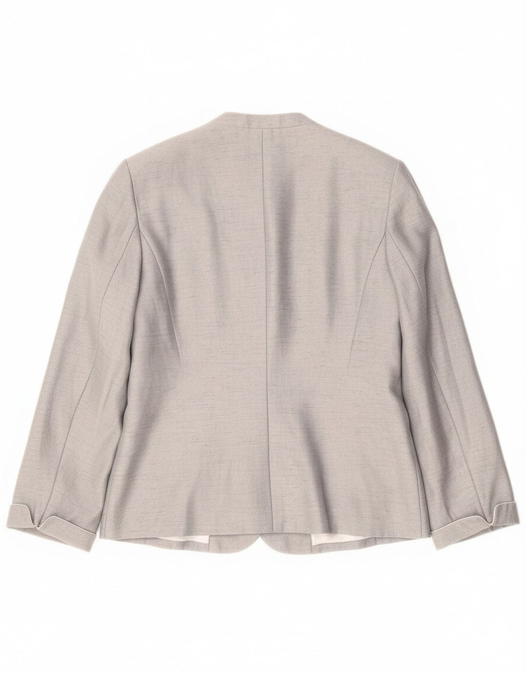 Jacques Vert Chaqueta tipo blazer con 1 botón para mujer UK 46 Viscosa gris grande