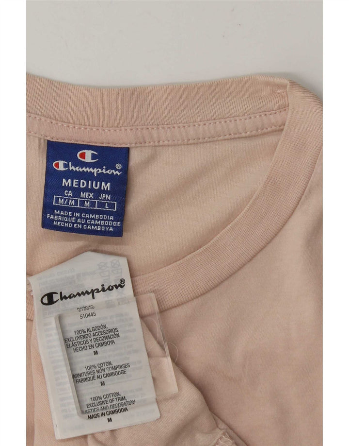 Champion Camiseta Gráfica Para Hombre Top Algodón Rosa Medio