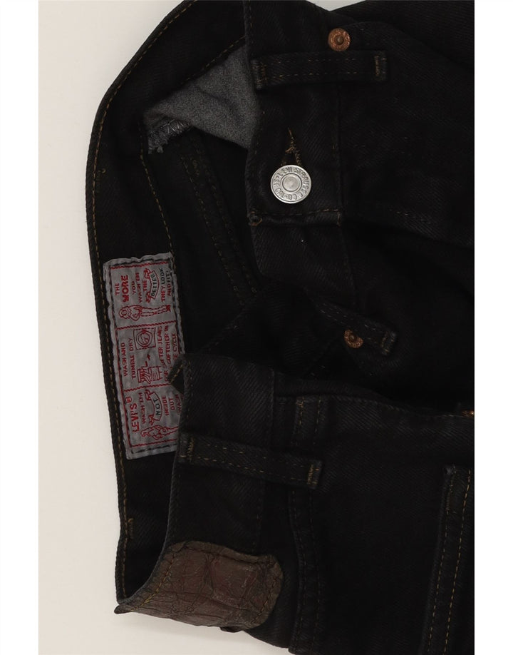 LEVI'S Womens Denim Shorts W26 Small Black Vintage Levi's and Second-Hand Levi's from Messina Hembry 