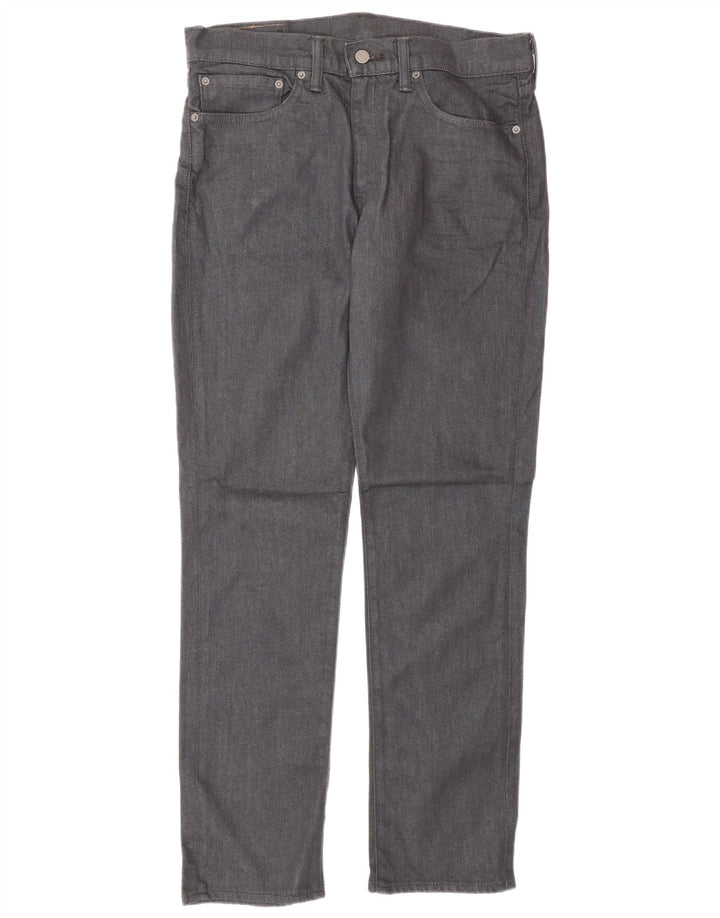 Levi's Hombre 511 Slim Jeans W34 L32 Algodón Gris