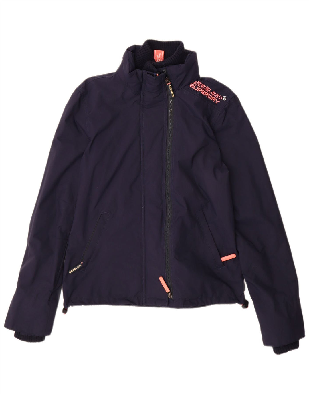 Superdry Chaqueta Cortavientos Windcheater para Mujer UK 40 Small Azul Marino Nylon