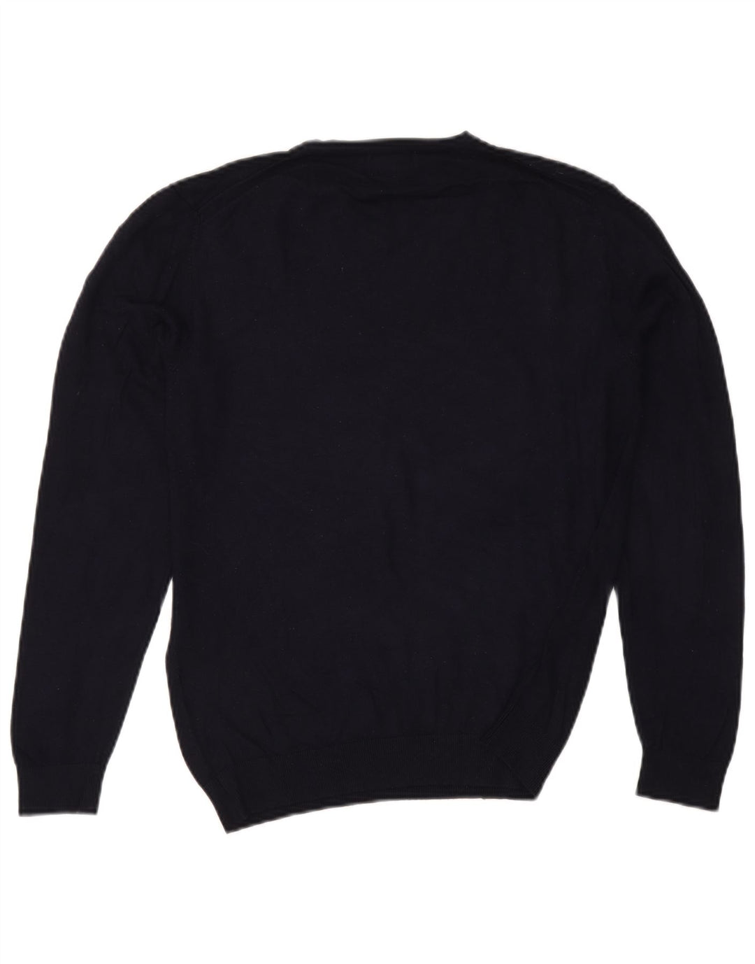 Zara - Jersey con cuello en V para mujer, talla 40, talla mediana, azul marino