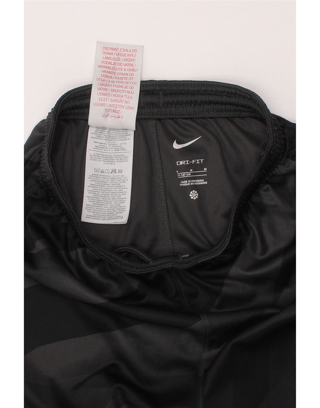 Nike - Pantalones cortos deportivos Liverpool para niños, 10-11 años, poliéster teñido anudado, gris medio