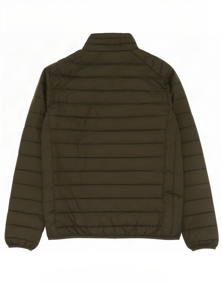 Ellesse Chaqueta acolchada para hombre UK 40 Large Caqui Poliéster