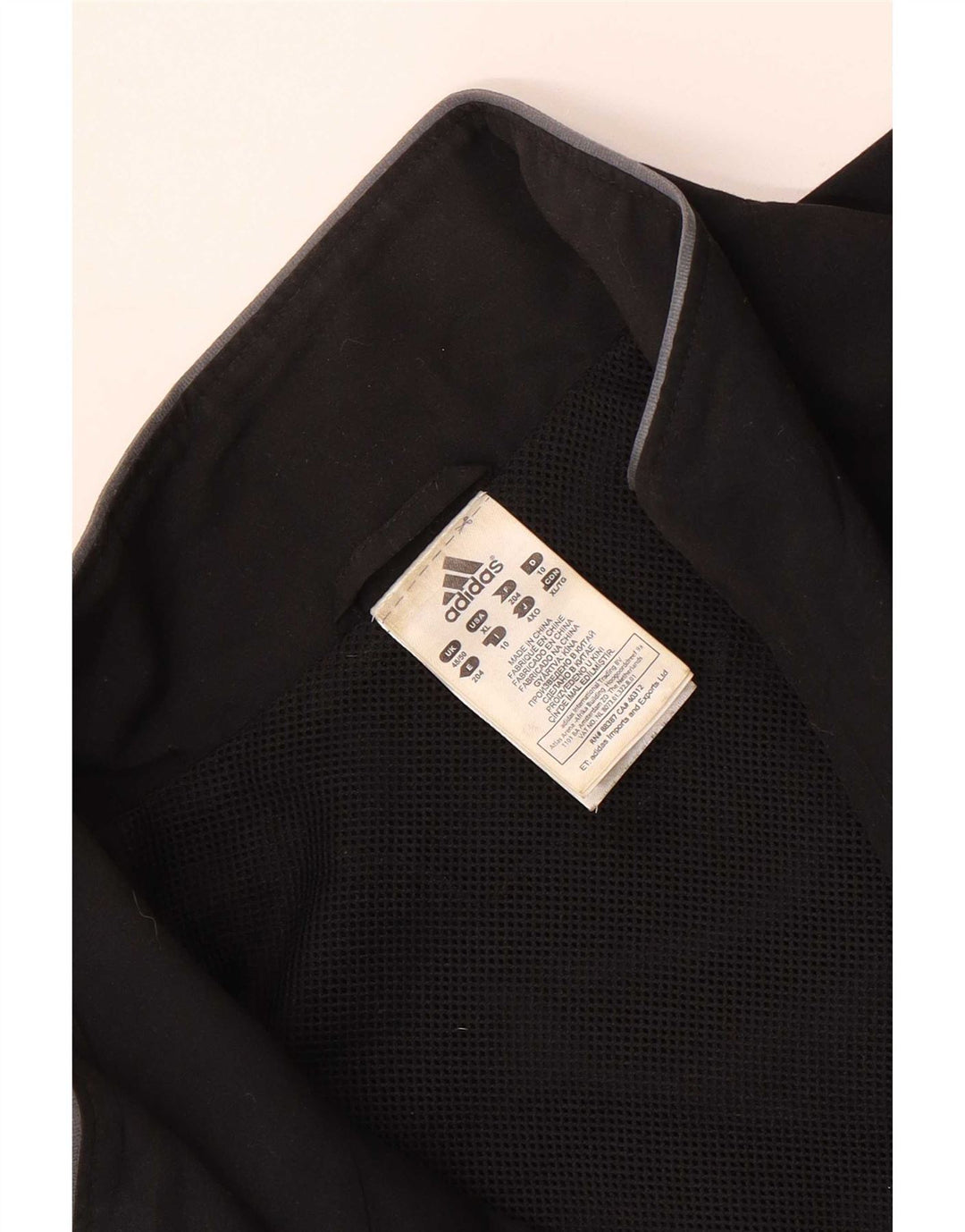 Adidas Chaqueta de chándal para hombre UK 48/50 XL Poliéster negro