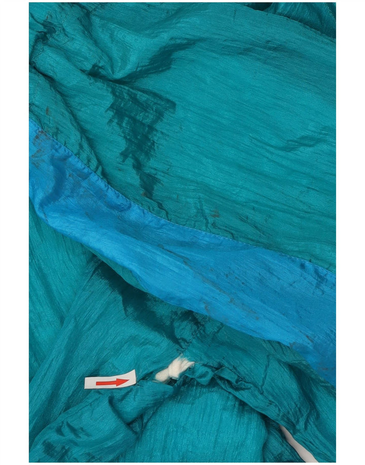 Vintage Hombre Chándal Completo XL Azul Colorblock Nylon