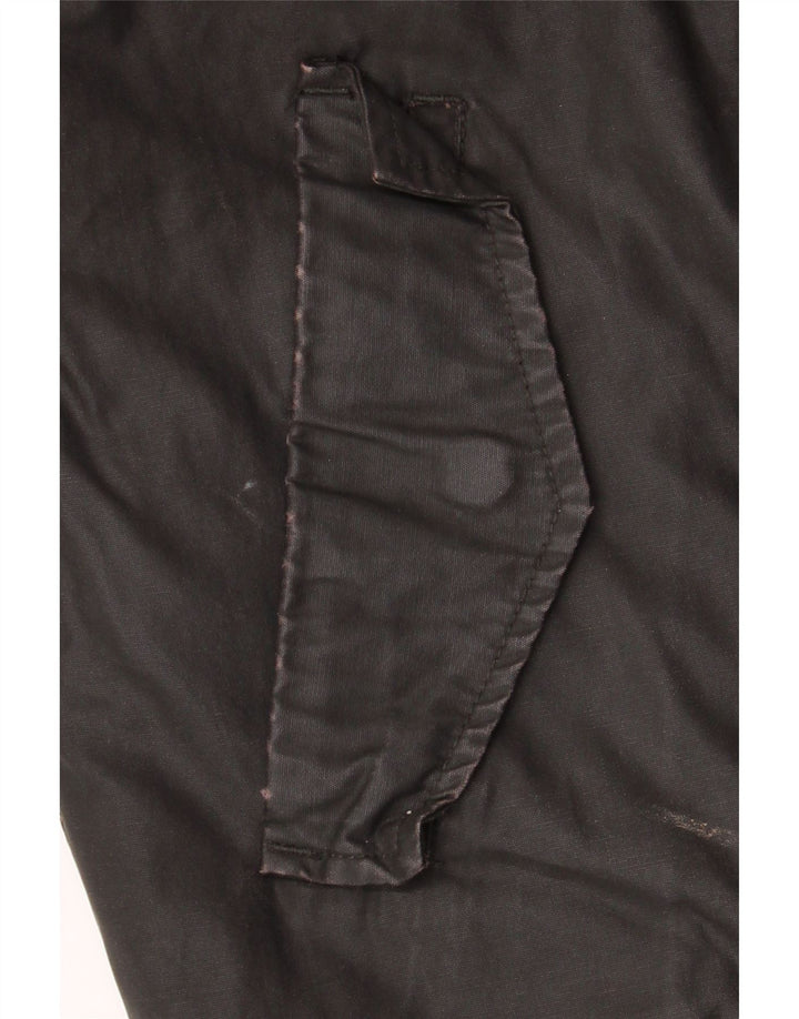 Zara Mens Bomber Jacket UK 40 Grande Algodón Marrón