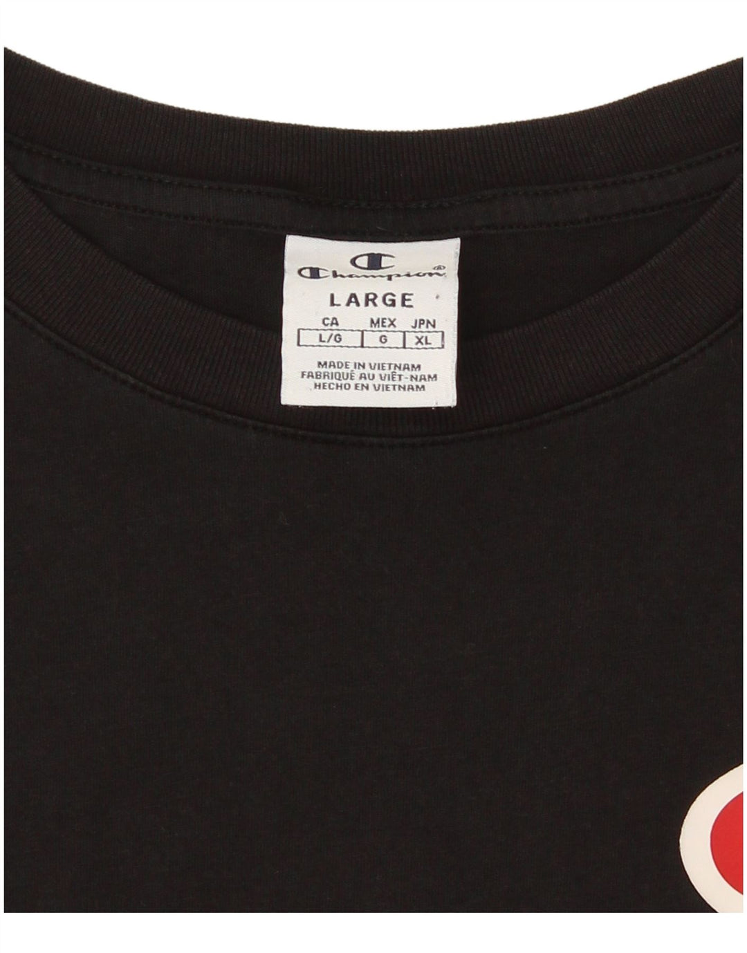Champion Camiseta con gráfico extragrande para mujer UK 40 Grande Negro