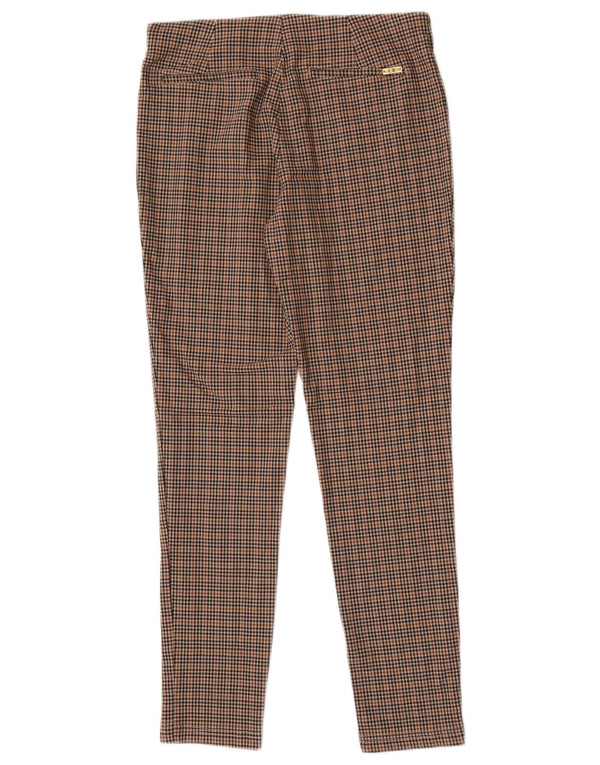 Calvin Klein Pantalones casuales ajustados para mujer US 6 Small W28 L27 Brown Check