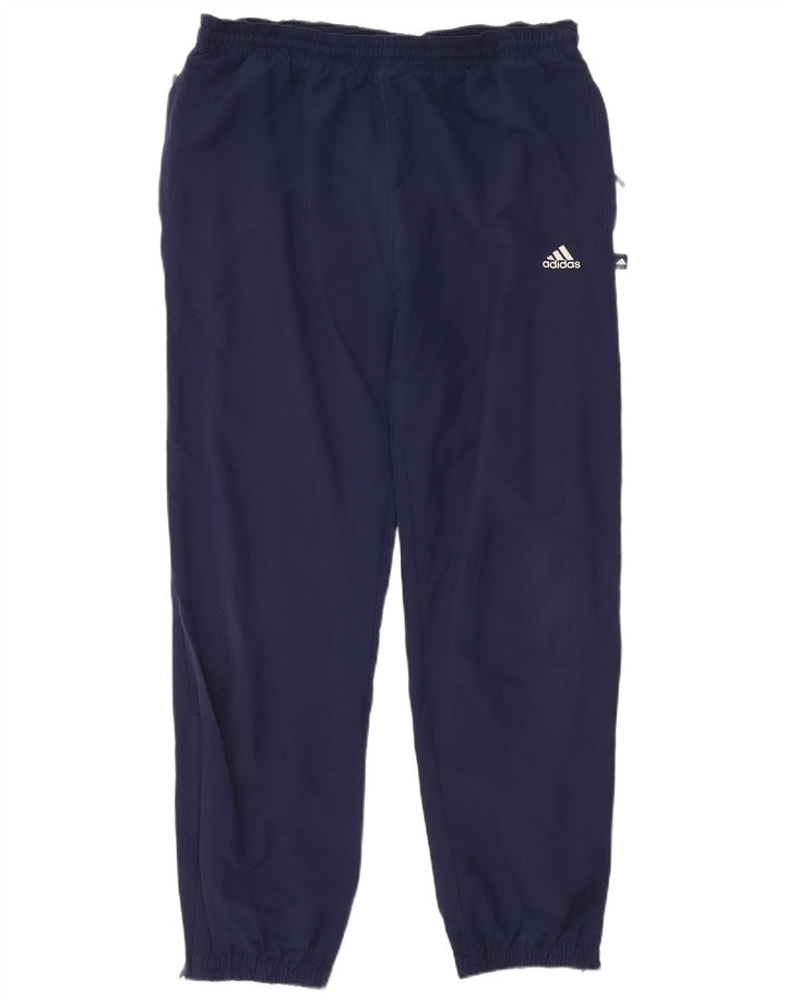 Adidas Hombre Pantalones De Chándal Joggers Grande Azul Marino Poliéster