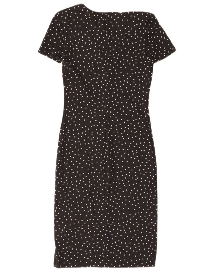 Zara Vestido tubo para mujer UK 8 Pequeño Poliéster de lunares negros