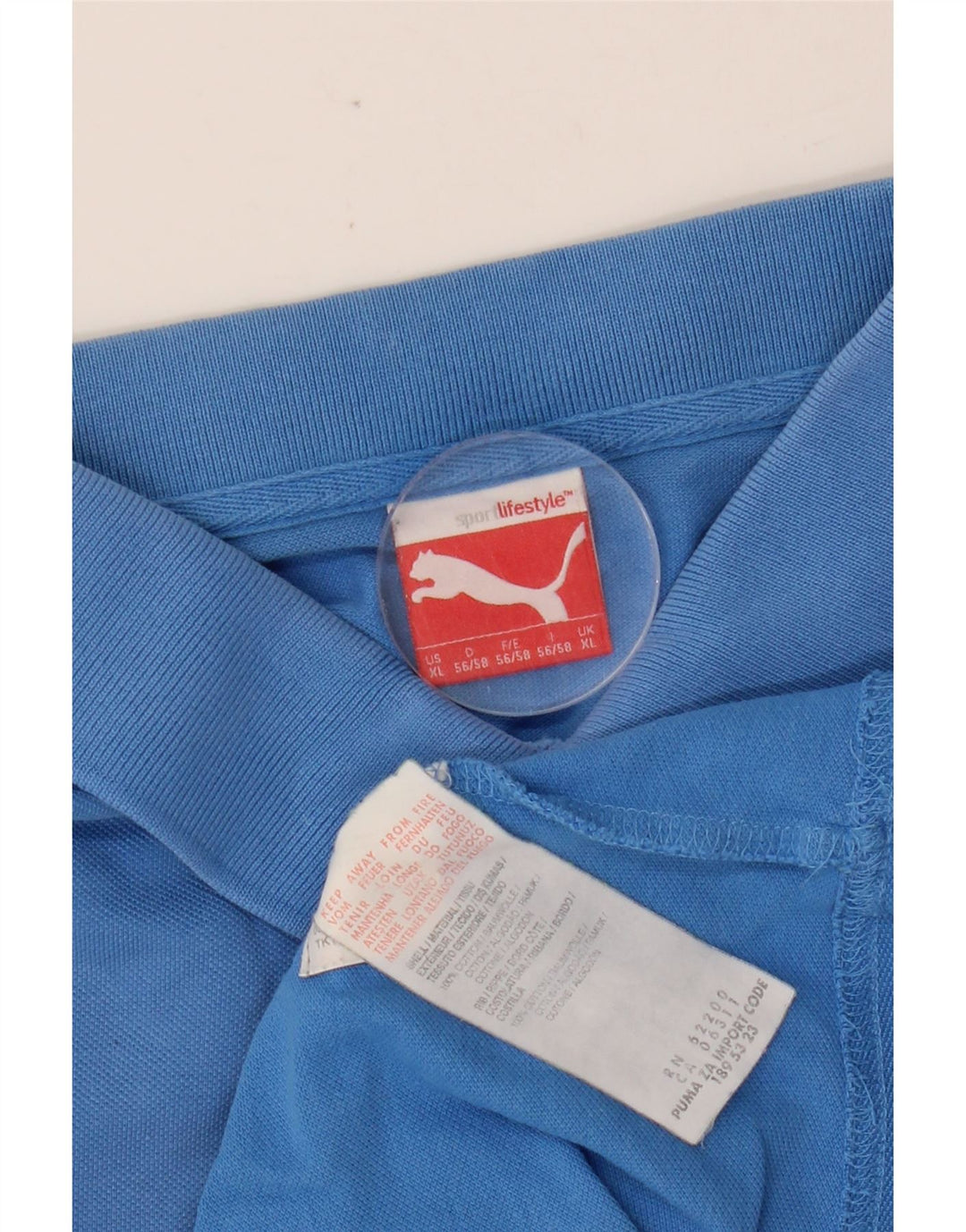 PUMA Polo Hombre XL Algodón Azul