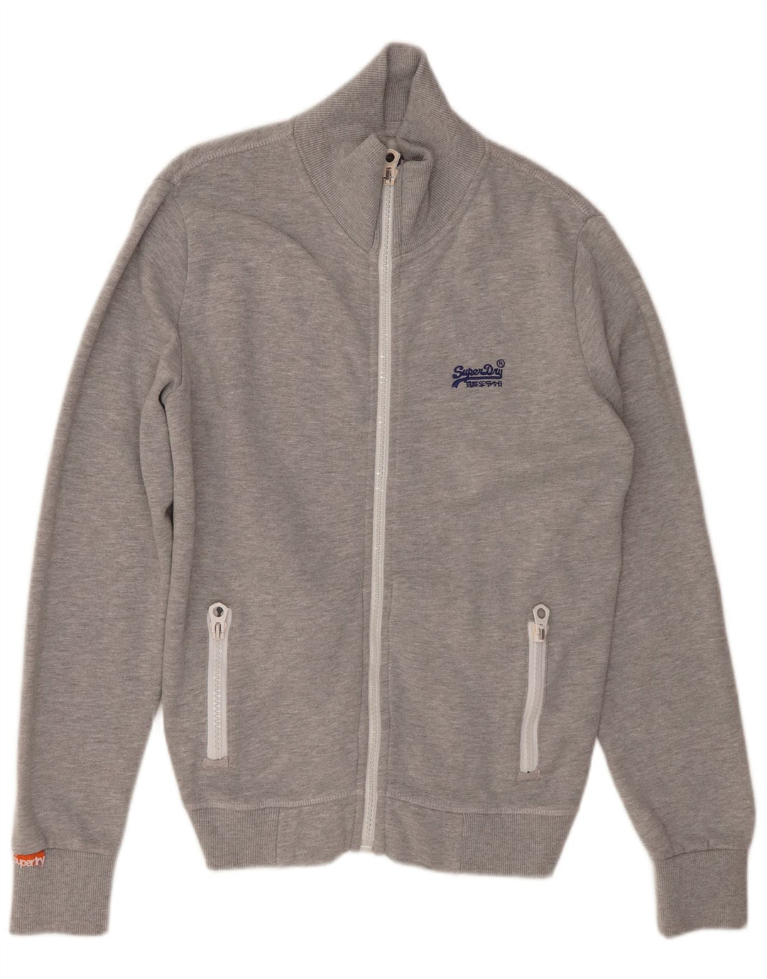 SUPERDRY Chaqueta de chándal para hombre Poliéster gris medio