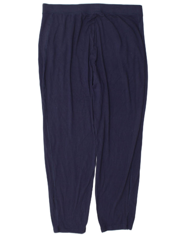 Marks & Spencer Pantalones de chándal para mujer UK 46 Large Viscosa azul marino