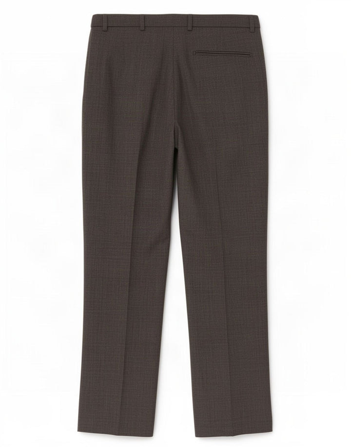 Marks & Spencer Pantalón de traje de corte regular para hombre W34 L29 Lana gris