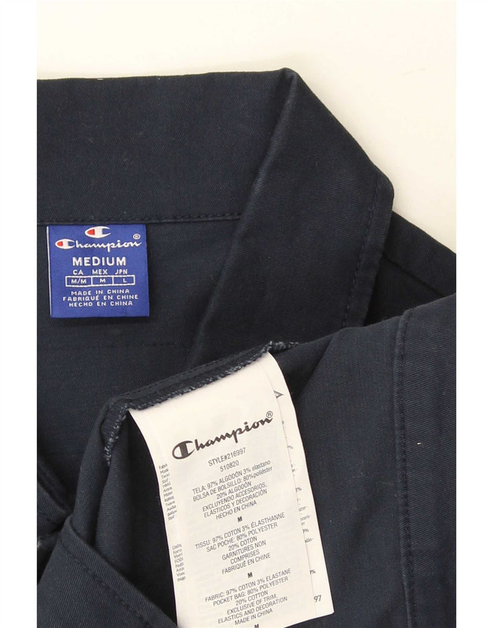 Champion Chaqueta Bomber para Hombre UK 38 Medium Azul Marino Algodón