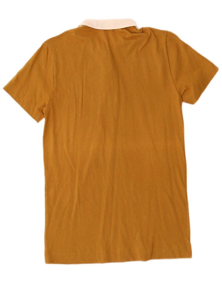 BENETTON Polo para mujer UK 6 XS Algodón color block marrón