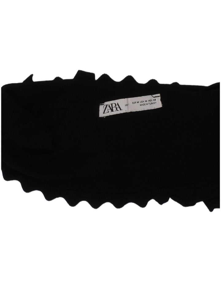 Zara Mujer Bra Crop Top Medium Negro Moderno