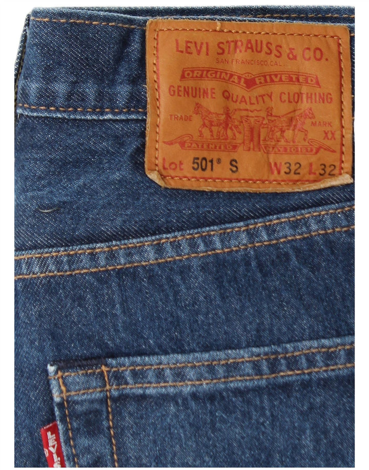 LEVI'S Jeans rectos 501 para hombre W32 L29 Algodón azul