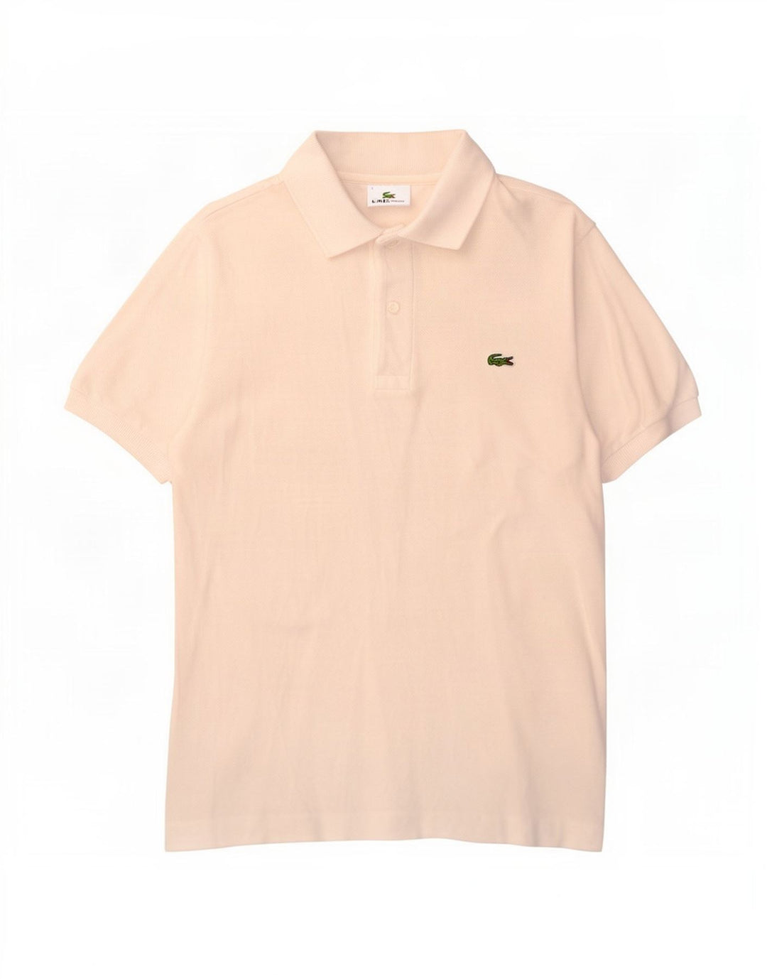Lacoste Polo para hombre talla 3 pequeño algodón blanco