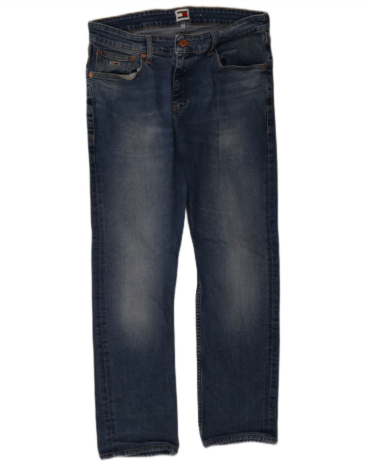 Tommy Hilfiger Vaqueros rectos para hombre W32 L27 Algodón azul