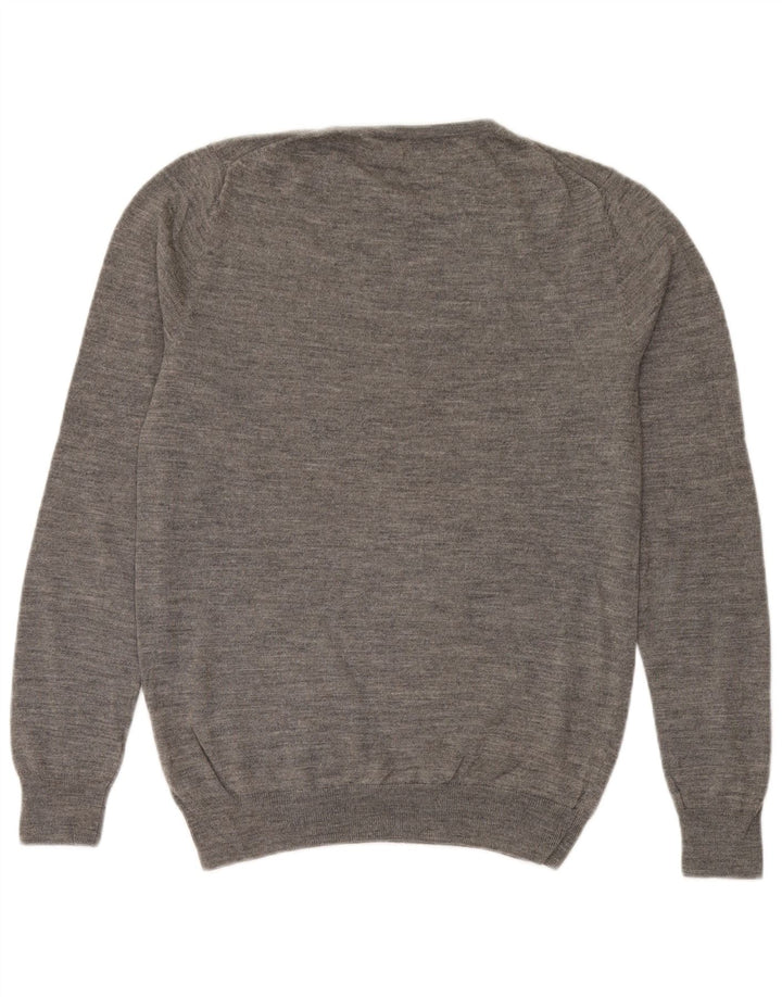 Jersey De Cuello Redondo Reiss Hombre Gris Medio Moteado
