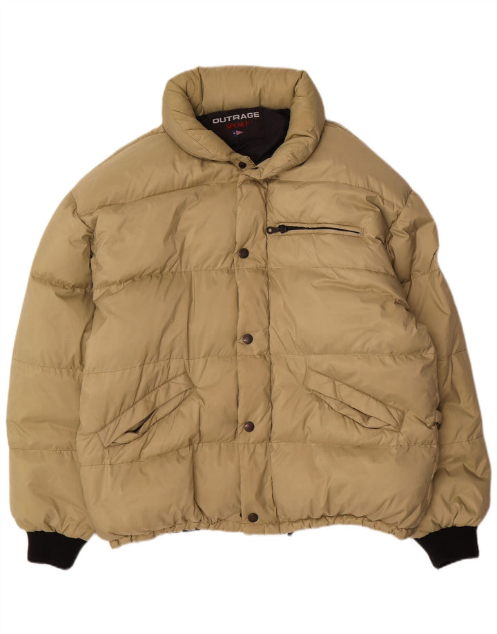 Outrage Chaqueta acolchada para hombre UK 42 XL Beige