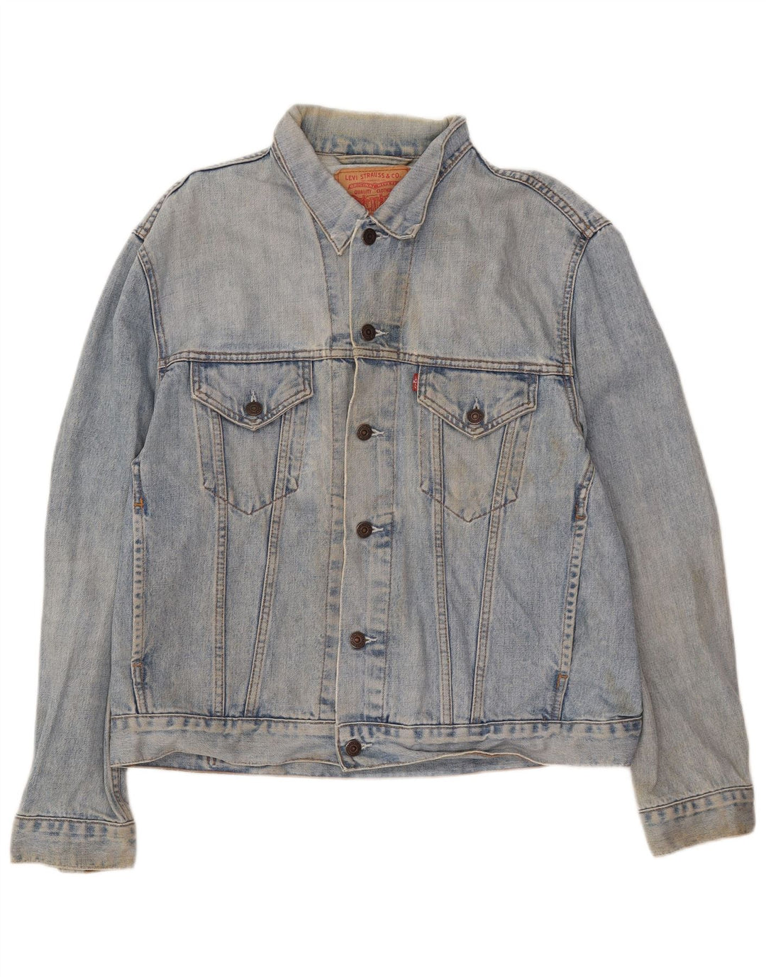 Levi's Chaqueta vaquera para hombre UK 40 Algodón azul grande