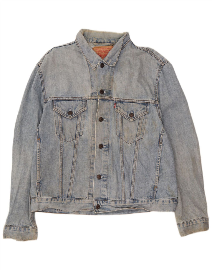 Levi's Chaqueta vaquera para hombre UK 40 Algodón azul grande