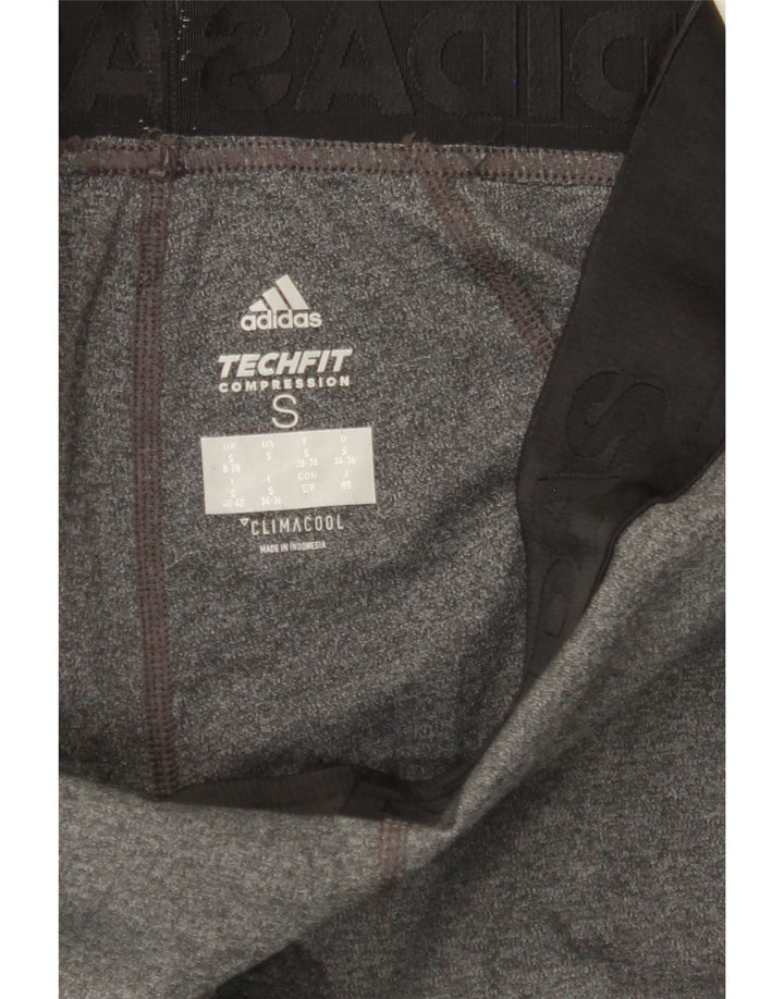 ADIDAS Womens Climacool Capri Leggings UK 8/10 Small  Grey Colourblock Vintage Adidas and Second-Hand Adidas from Messina Hembry 